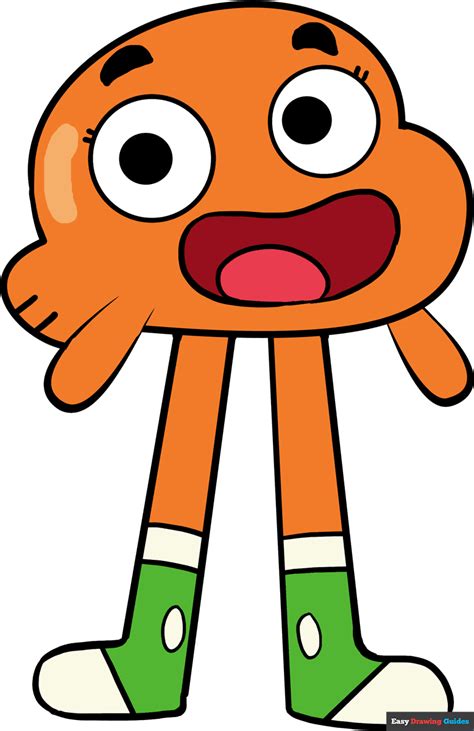 how to draw darwin watterson.
